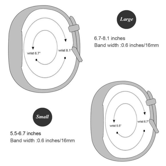 NEW Band for FitBit Alta / Alta HR - RED - size Large - Picture 5 of 5